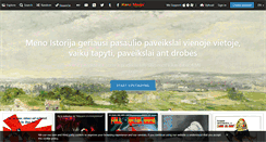 Desktop Screenshot of menoistorija.info